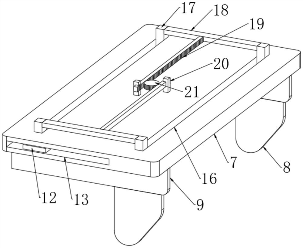 Financial account table and invoice rapid printing device