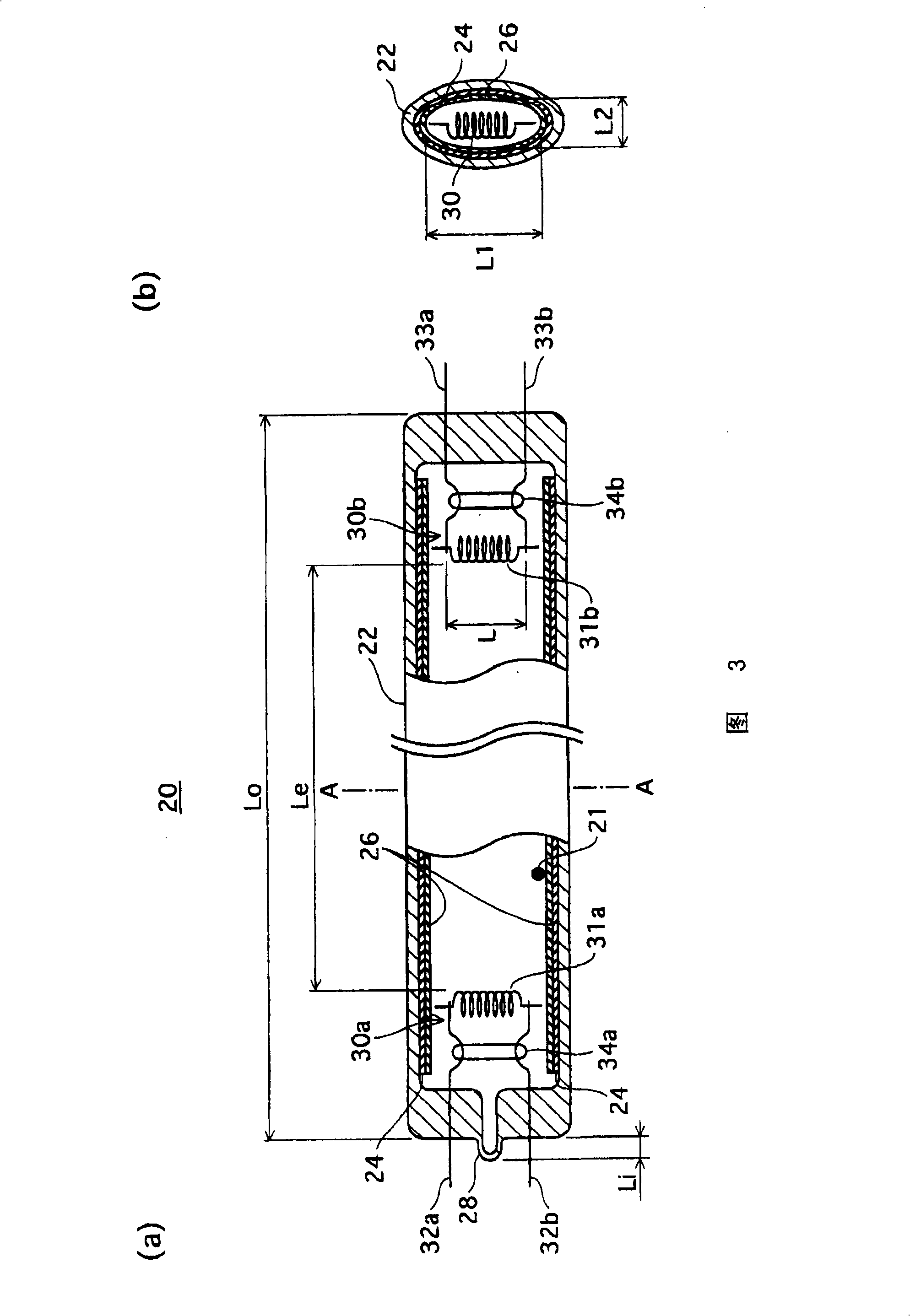 Hot cathode discharge lamp, lamp unit and display