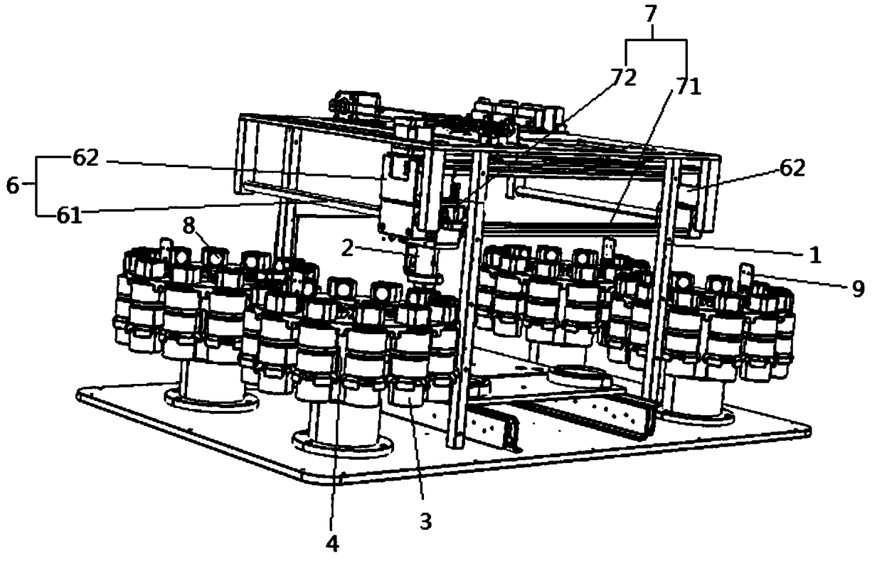 Seal conveying and taking structure of seal controller and seal controller