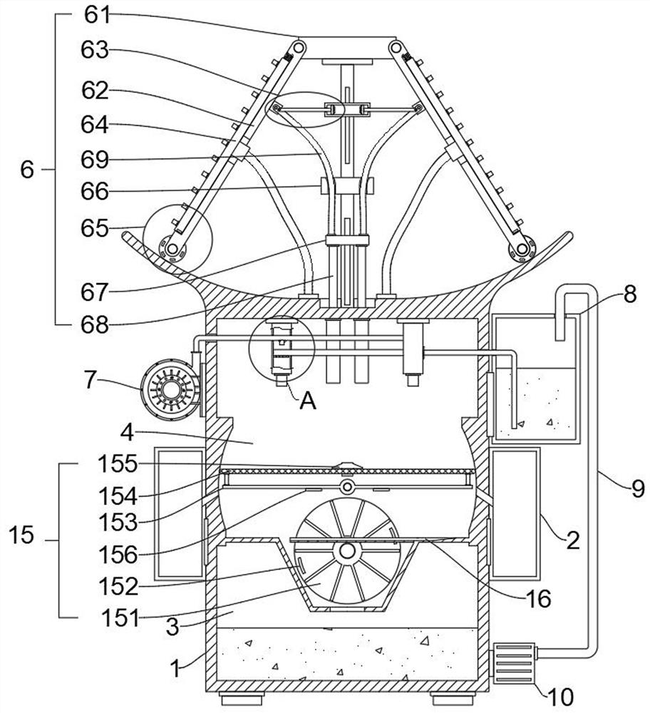 A kind of dust suppression device for environmental protection engineering