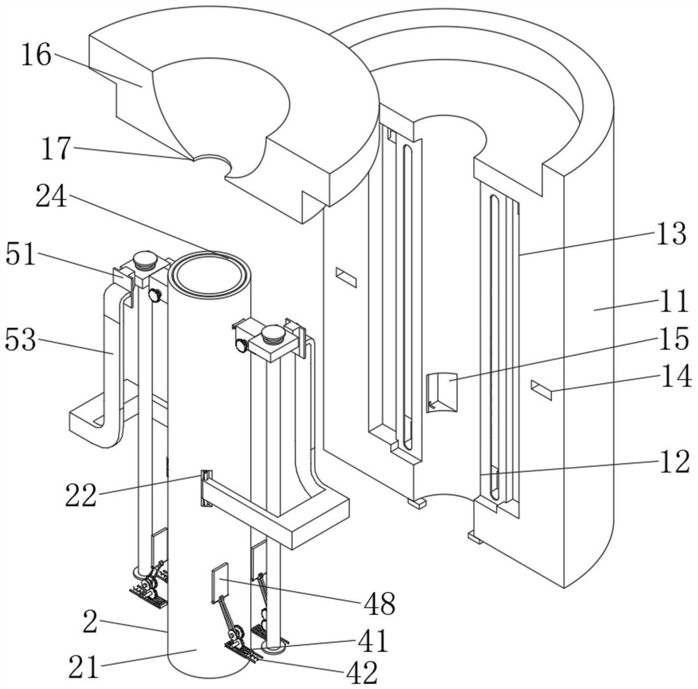 Vacuum suction casting mold capable of adjusting casting size