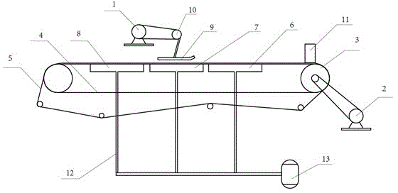 Beating type vacuum leakage preventing apparatus with crawler type vacuum pumping filter