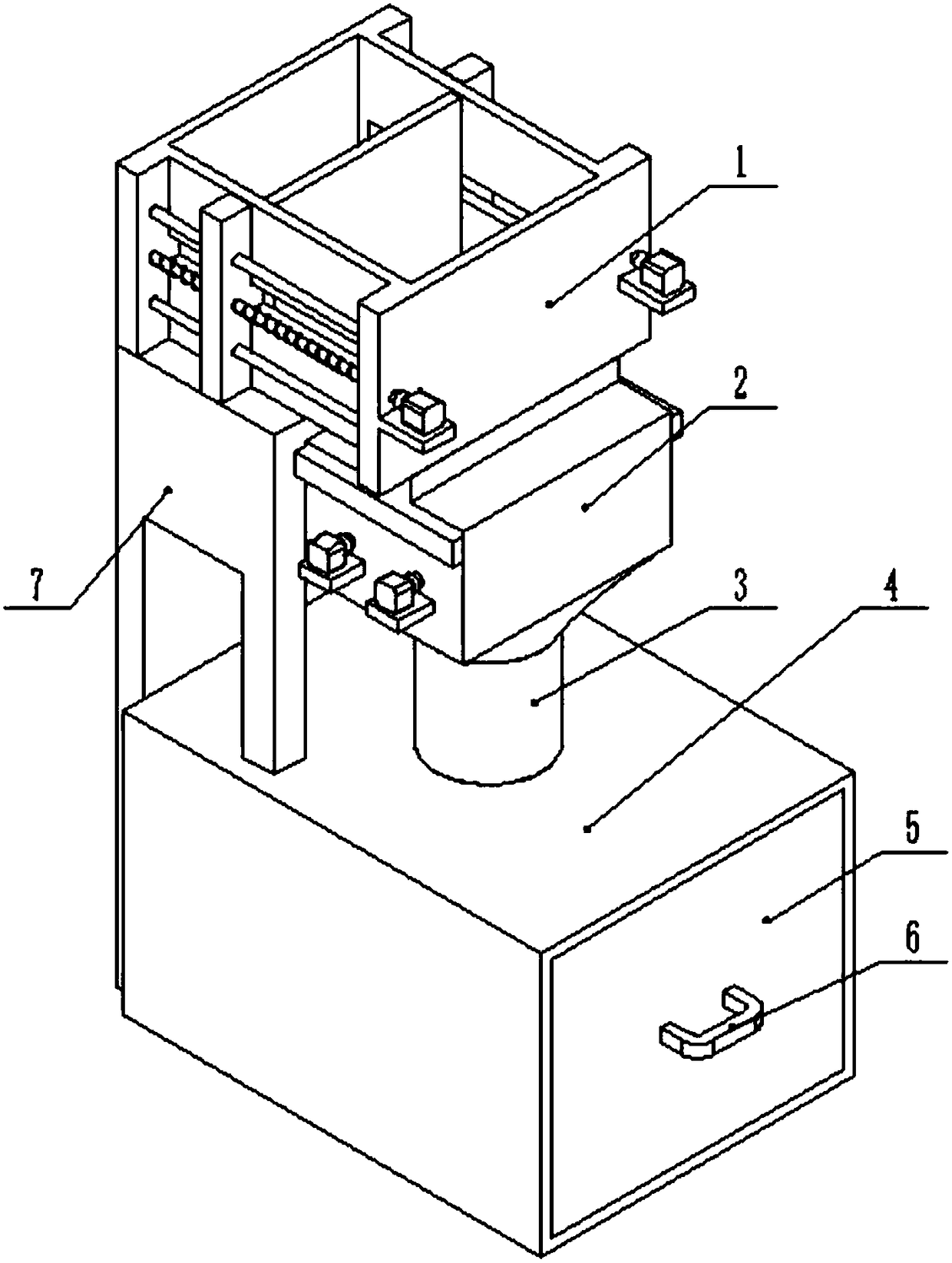 Express delivery paper box processing device