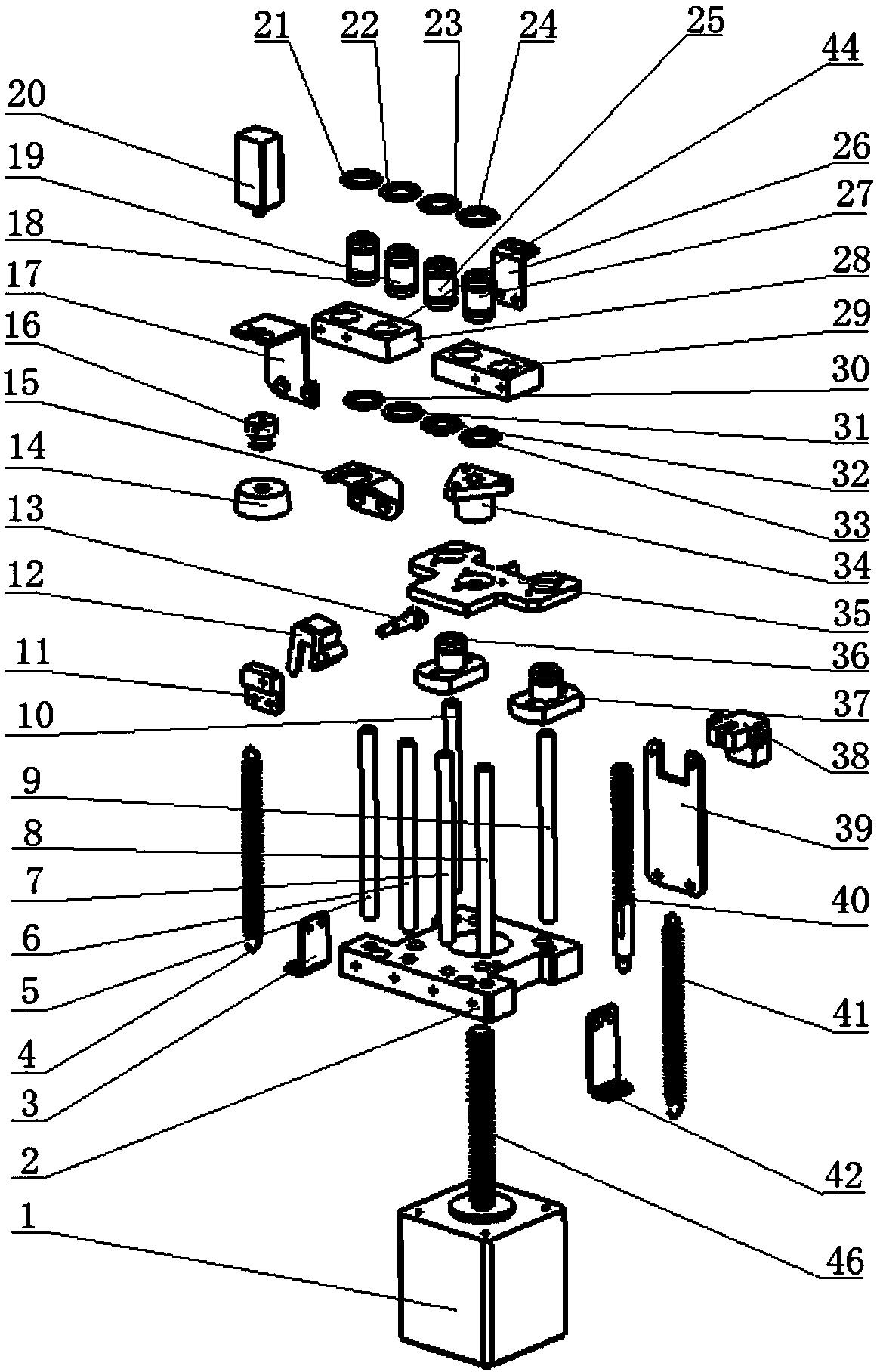 A blood collection tube rotary pressing device