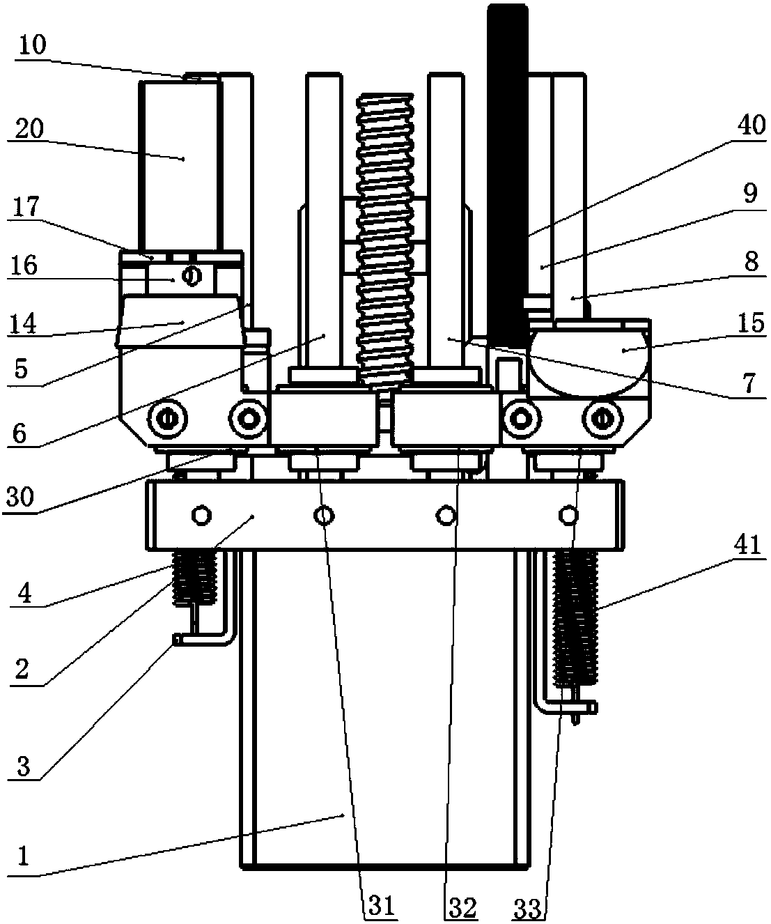 A blood collection tube rotary pressing device