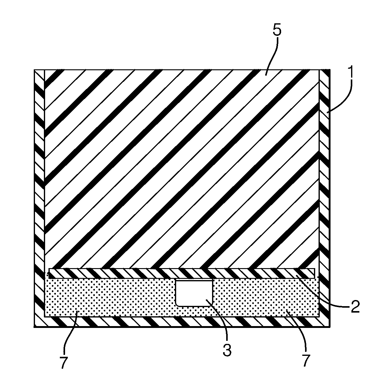 Potted electronic component and method for its manufacture