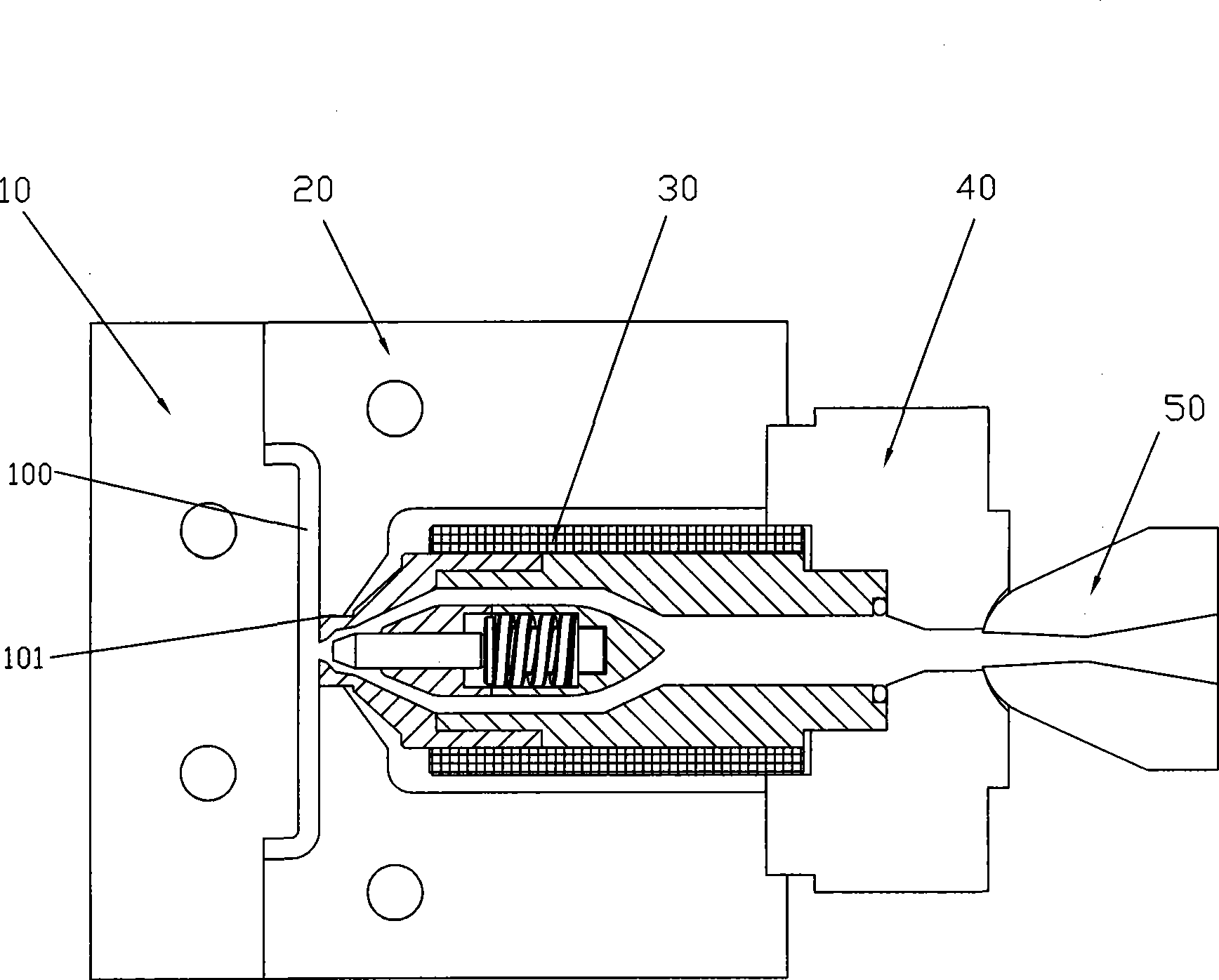 Passive pin valve