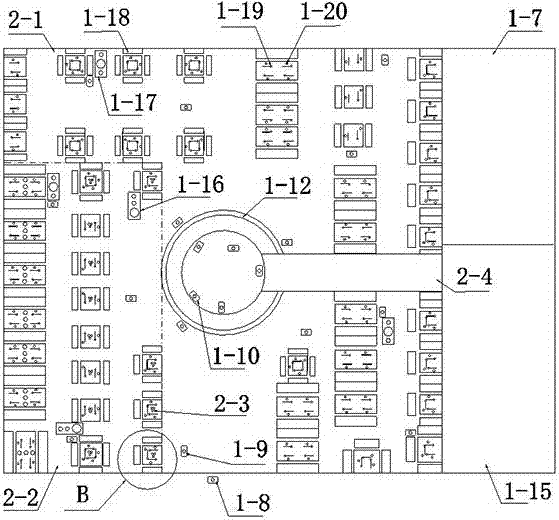 Intelligent beverage store robot operating service device and operation system