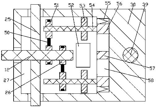 Building facing slurry material smearing device