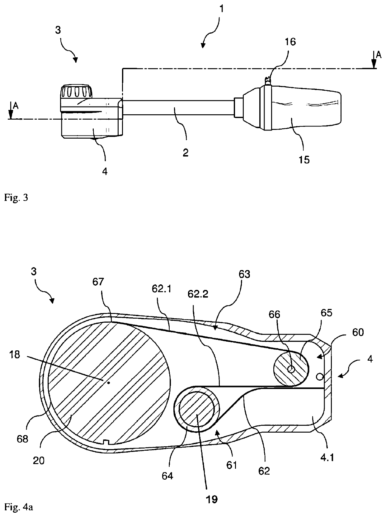 Endoscope (or exoscope) with a rotatably arranged electronic image recorder