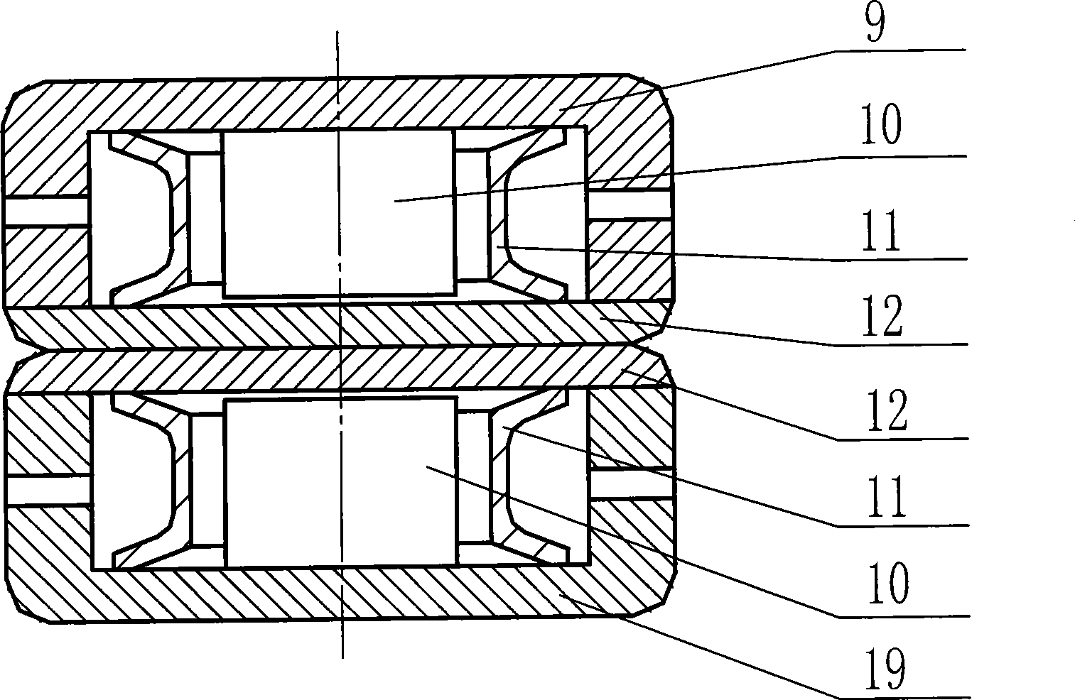 Longitudinal magnetic field electrode vacuum switch tube with low loop resistance