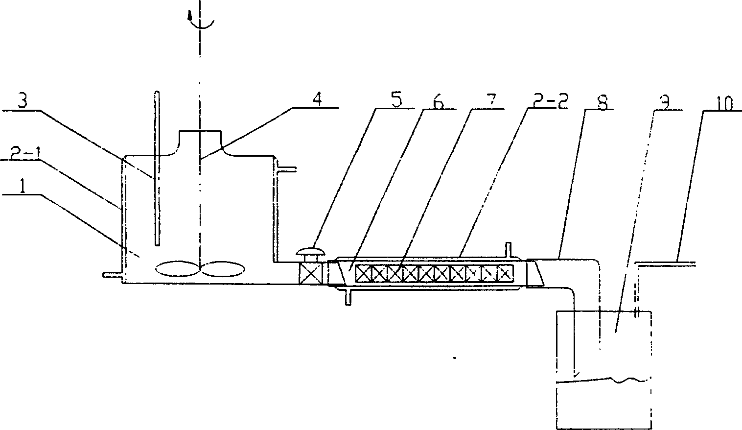 Technique for continuously preparing super fine nano powder by using precipitation method and its specialized equipment