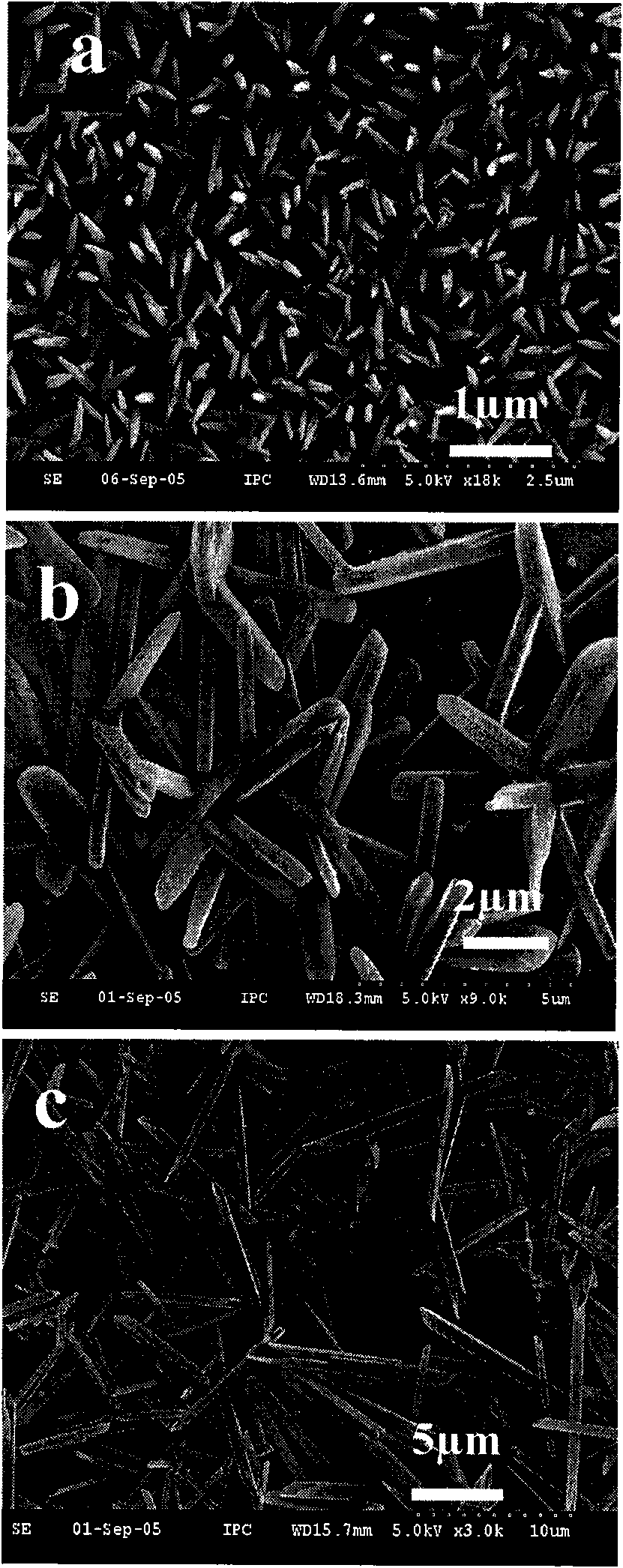 Method for preparing monocrystalline one-dimensional or quasi one-dimensional organic nanomaterial by solution method