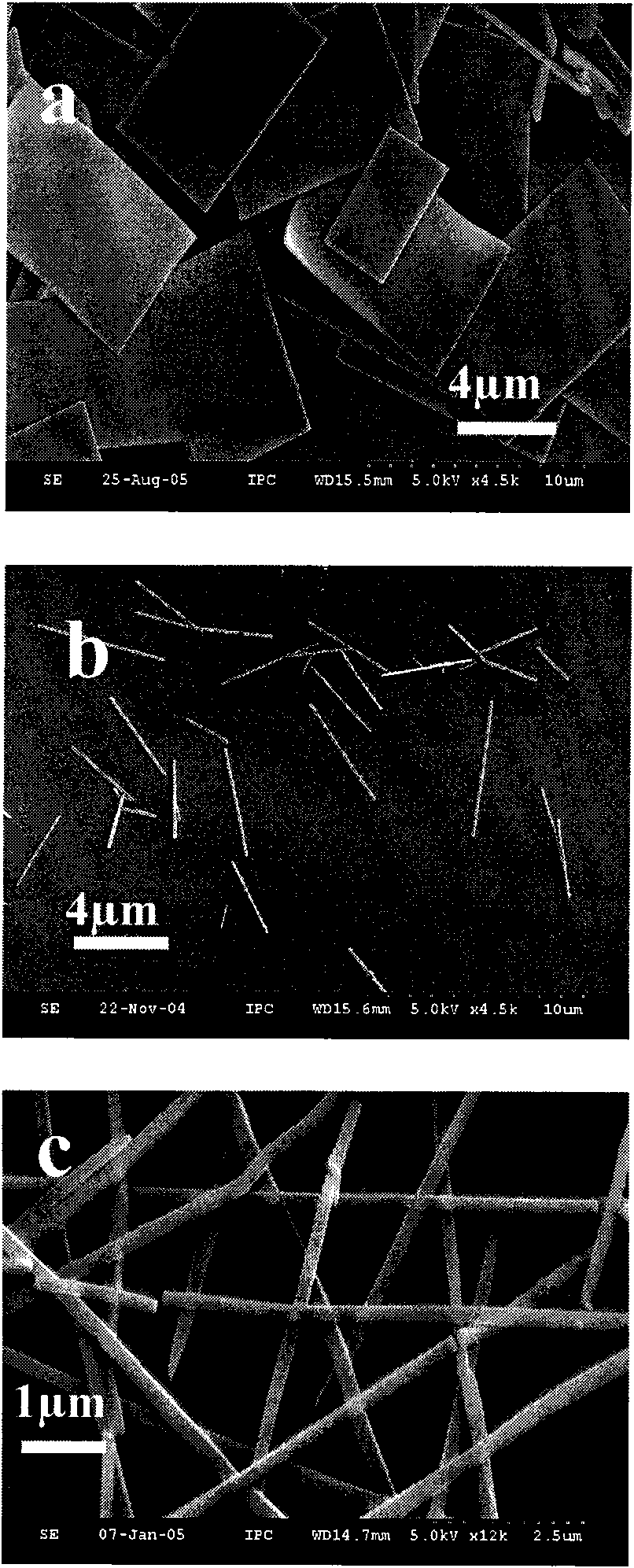 Method for preparing monocrystalline one-dimensional or quasi one-dimensional organic nanomaterial by solution method