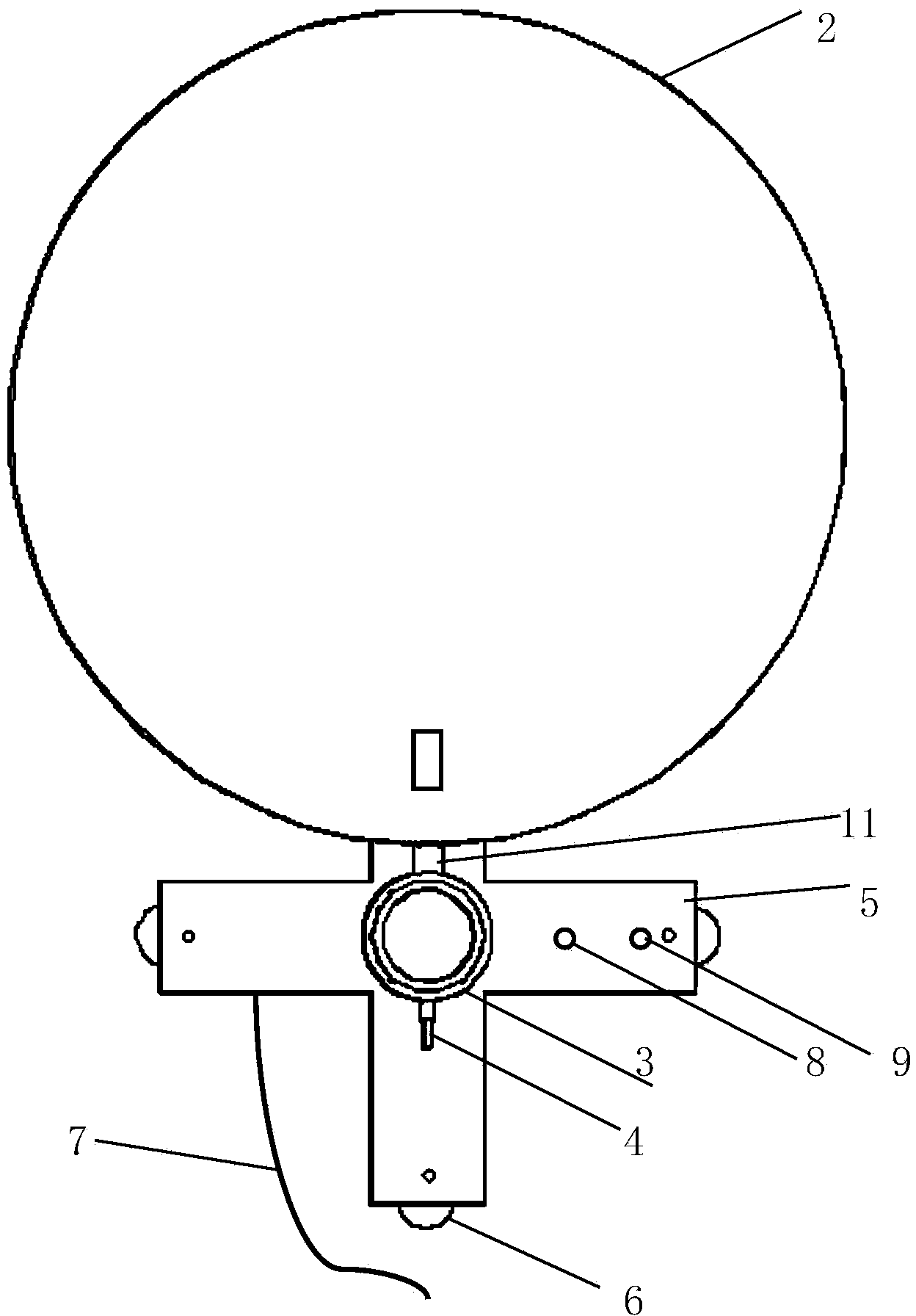 LED light supplement lamp for potted flowers and manufacturing method thereof