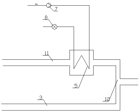 A flue gas treatment device