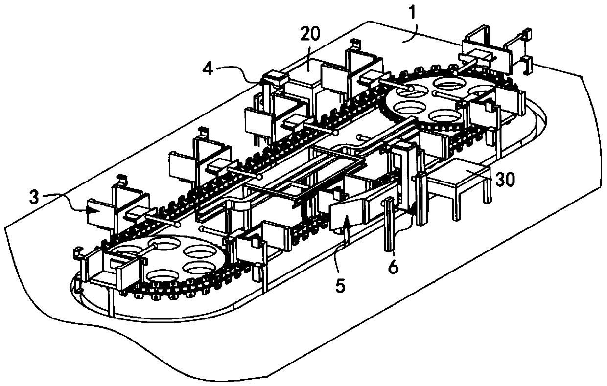 Burr machining equipment for plastic shell of storage battery