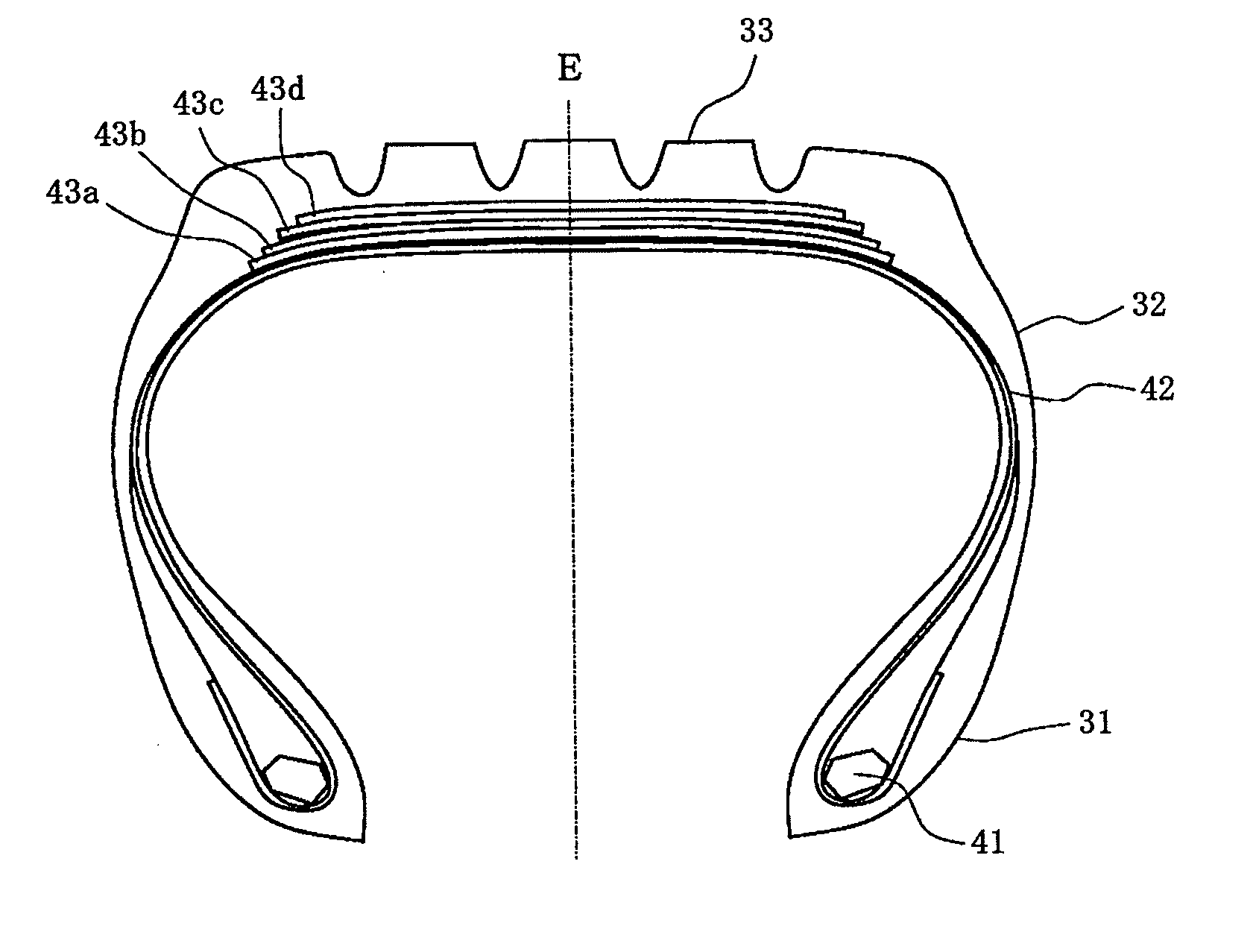 Rubber-steel cord composite and tire using the same