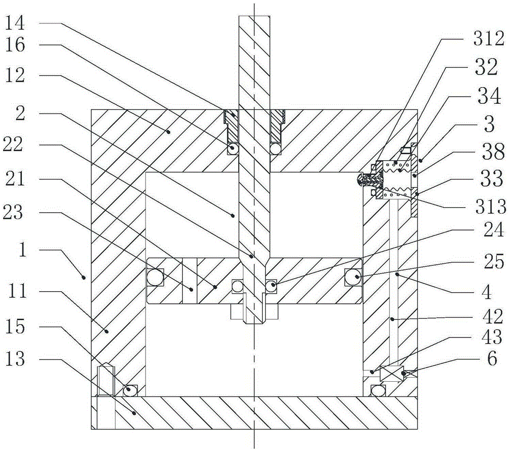 Damping shock absorber and switch device