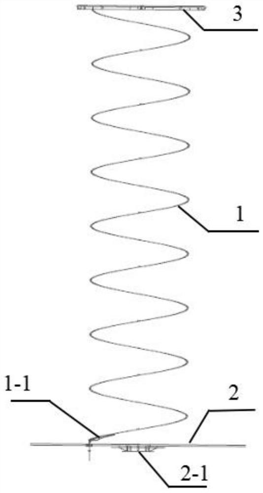 Deployable helical antenna, communication system, radar and electronic countermeasure system