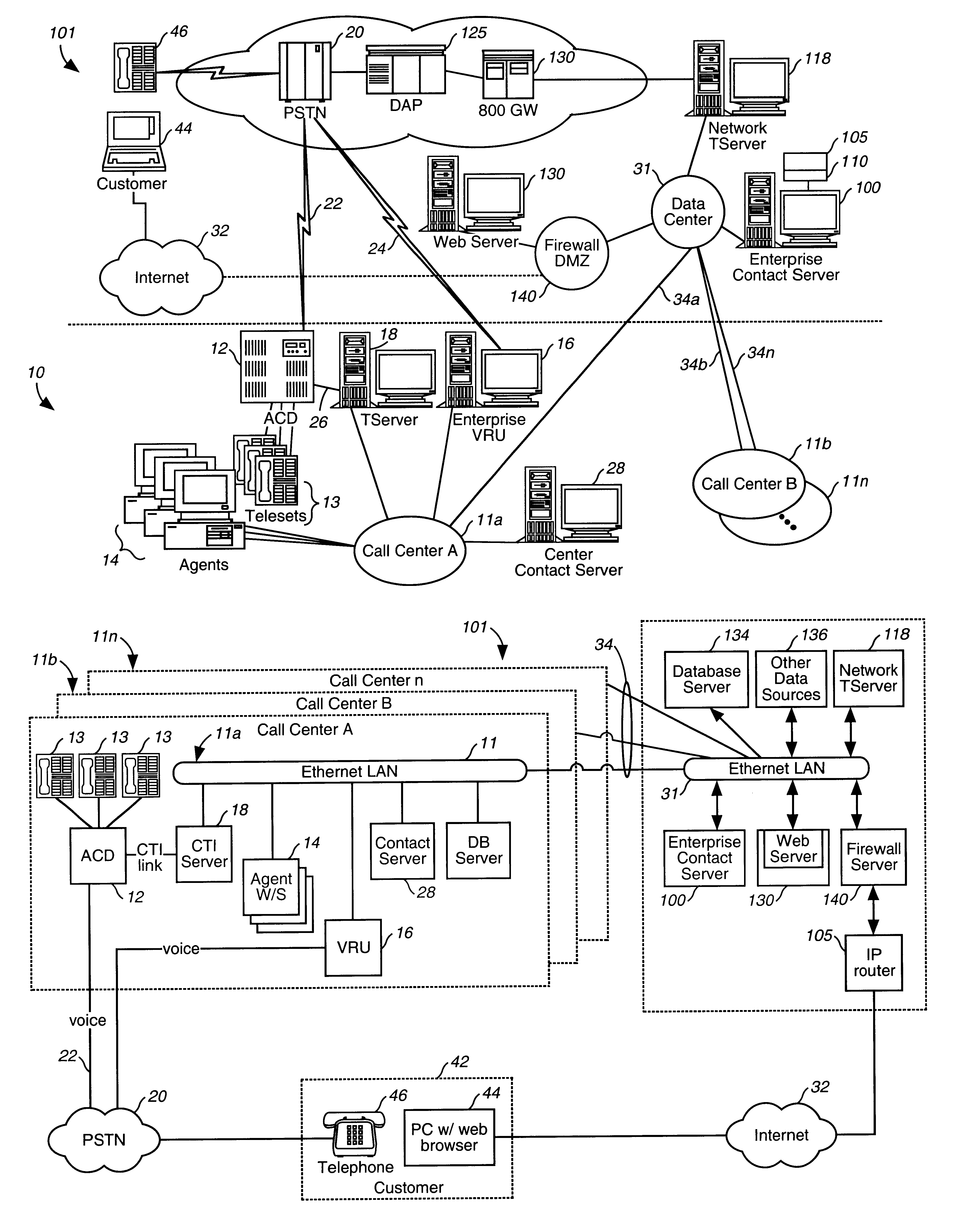 Enterprise contact server with enhanced routing features