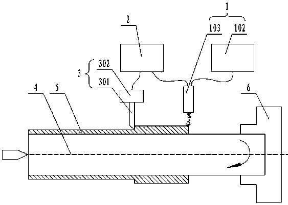 Metal surface strengthening combined machining device and method of laminar plasmas