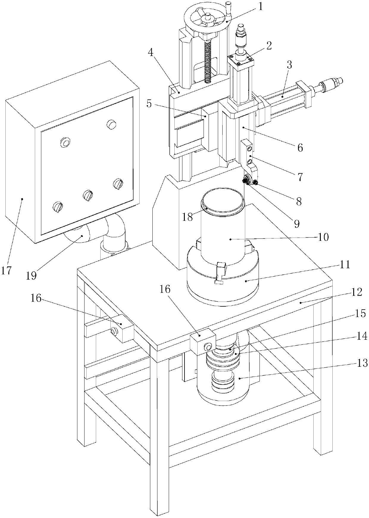 Heat preservation container metal shell barrel body surface machining and automatic edge curling equipment and machining process