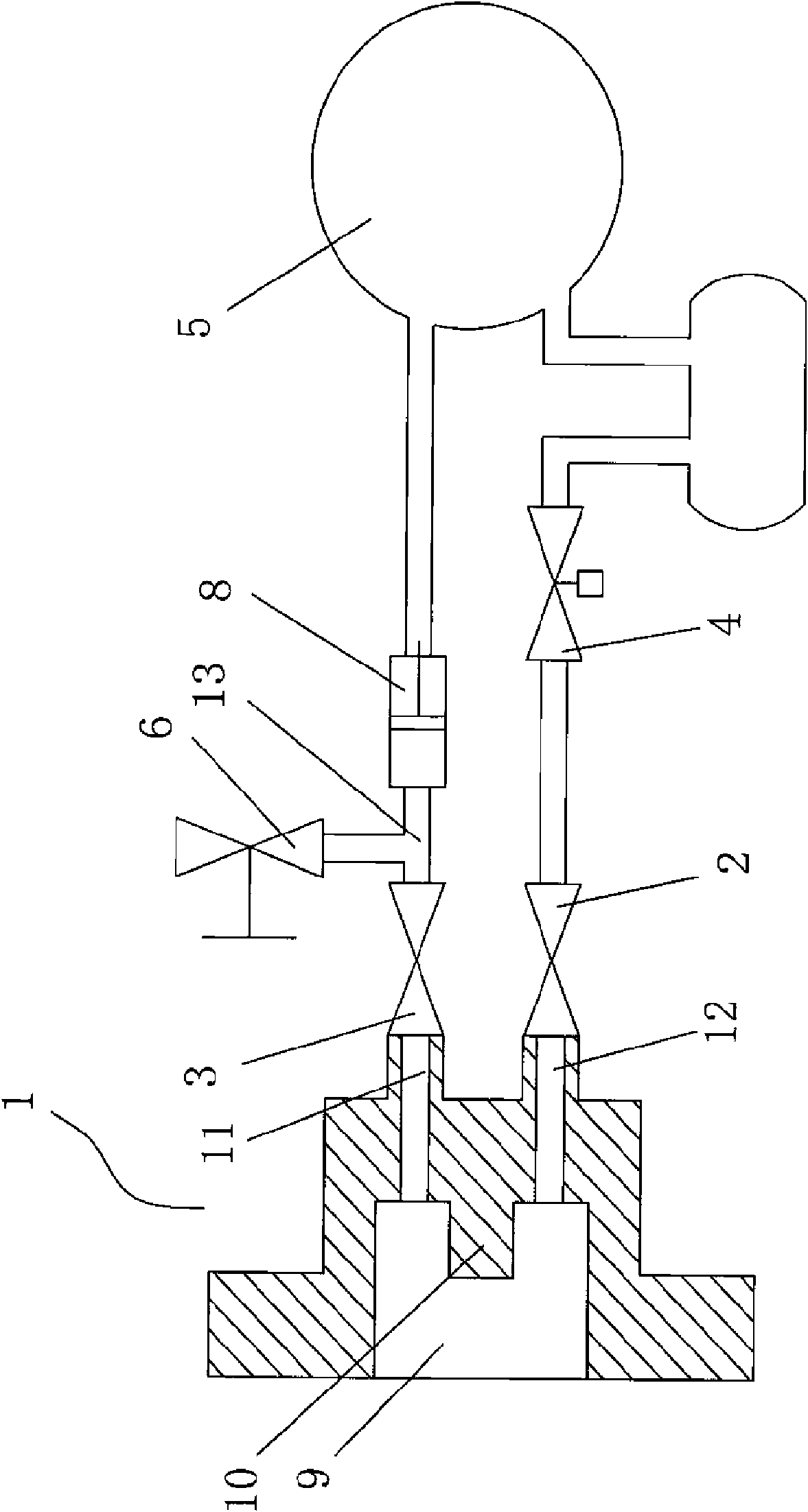 Sealing gas sampling apparatus