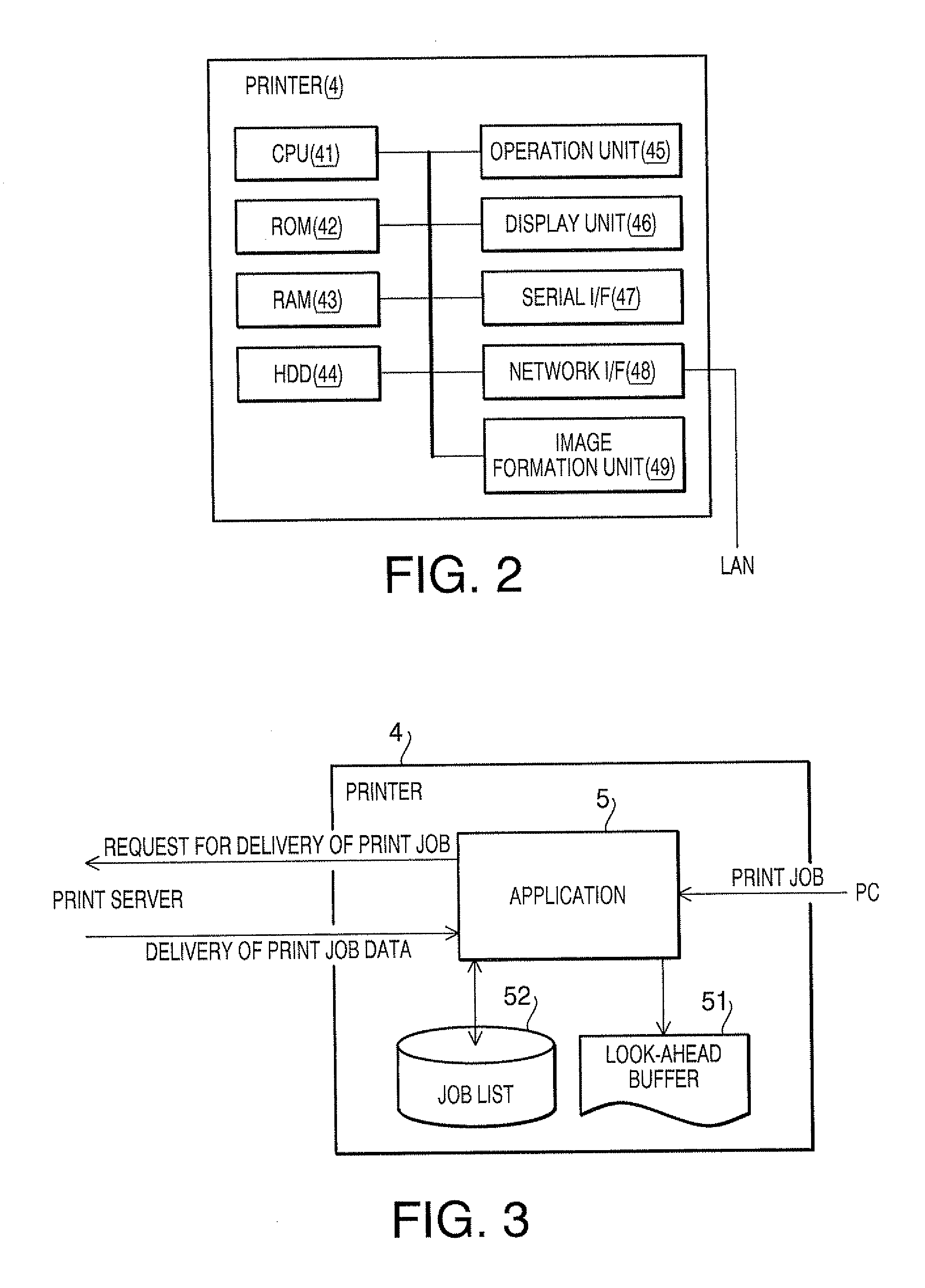 Printing device, method and computer readable medium for executing print job