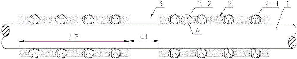 Heterogeneous fixed abrasive wire saw for multi-line cutting