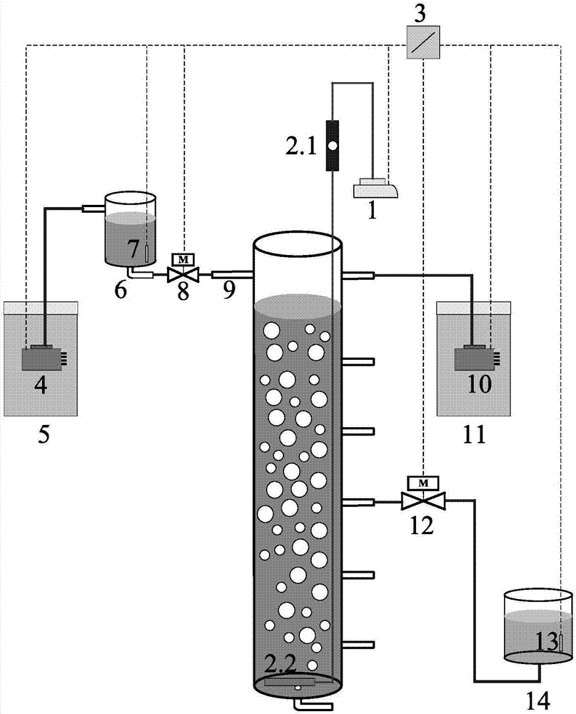 Device for rapidly granulating aerobic sludge and method thereof