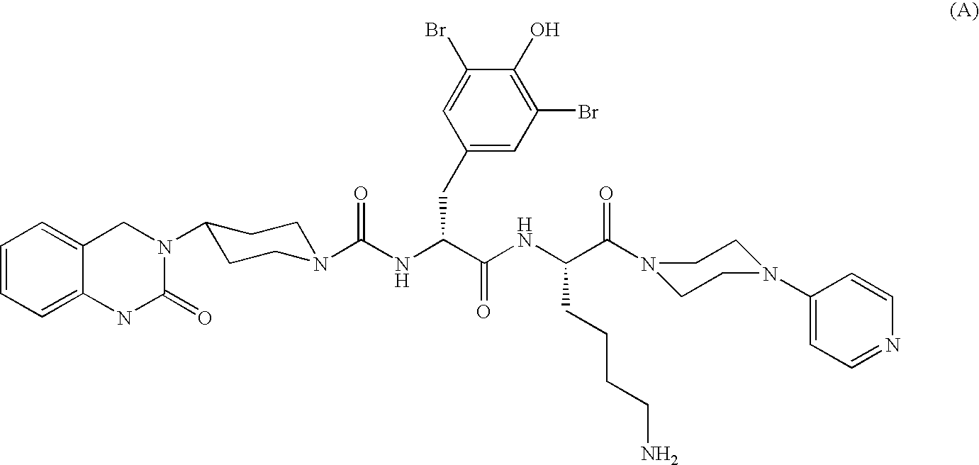 Microparticles containing the CGRP-antagonist 1-[N2-[3,5-dibrom-N-[[4-(3,4-dihydro-2(1H)-oxoquinazoline-3-yl)-1-piperidinyl]carbonyl]-D-tyrosyl]-L-lysyl]-4-(4-pyridinyl)-piperazine, process for preparing and the use thereof as inhalation powder