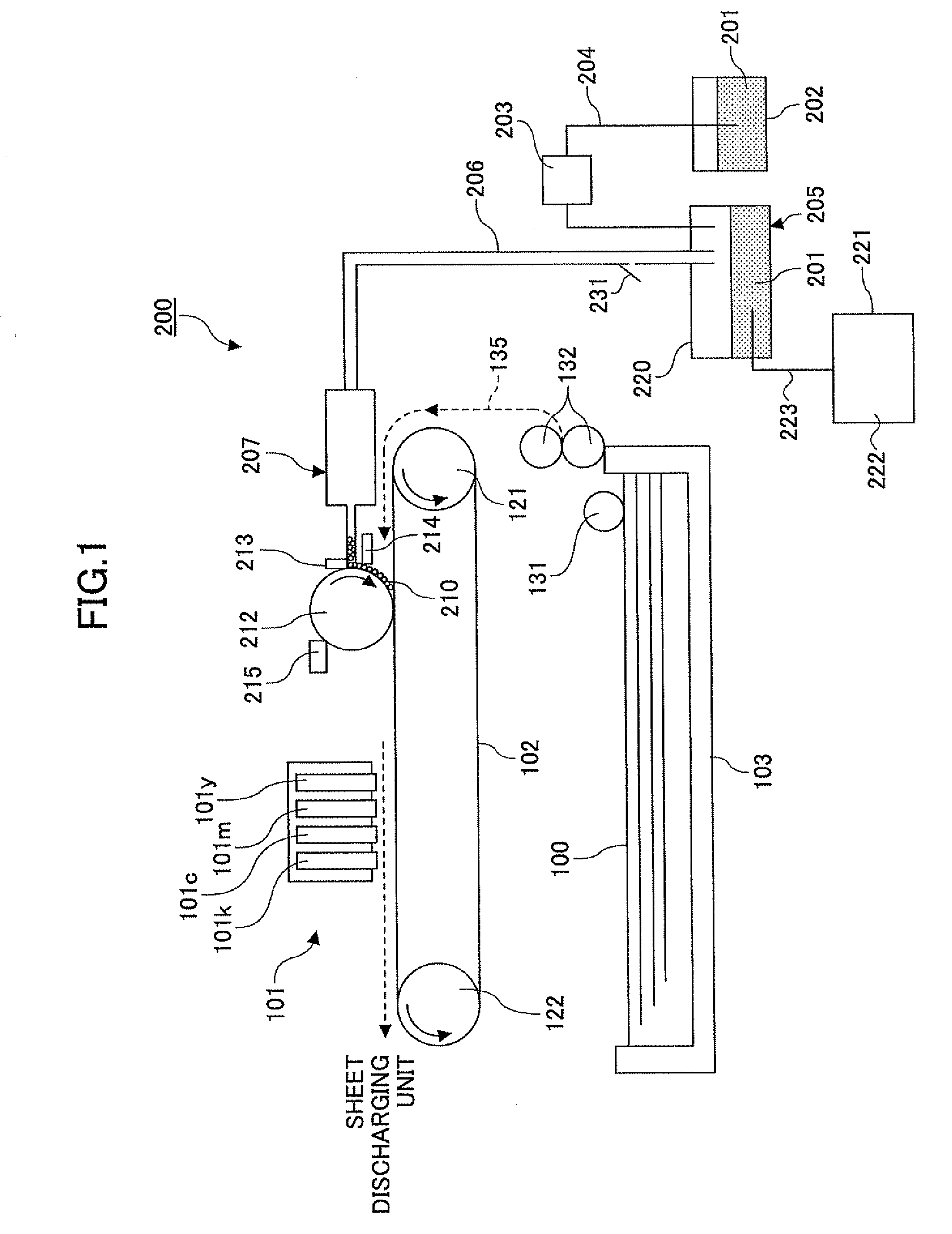 Image forming apparatus and foam application device