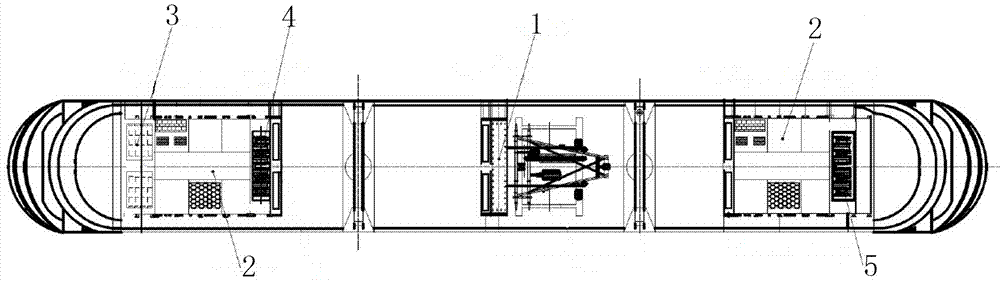 Electric transmission system of low-floor light rail vehicle