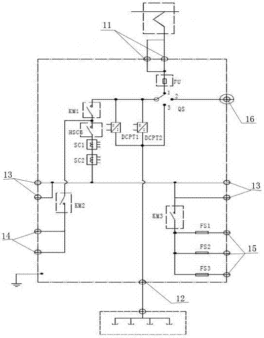 Electric transmission system of low-floor light rail vehicle