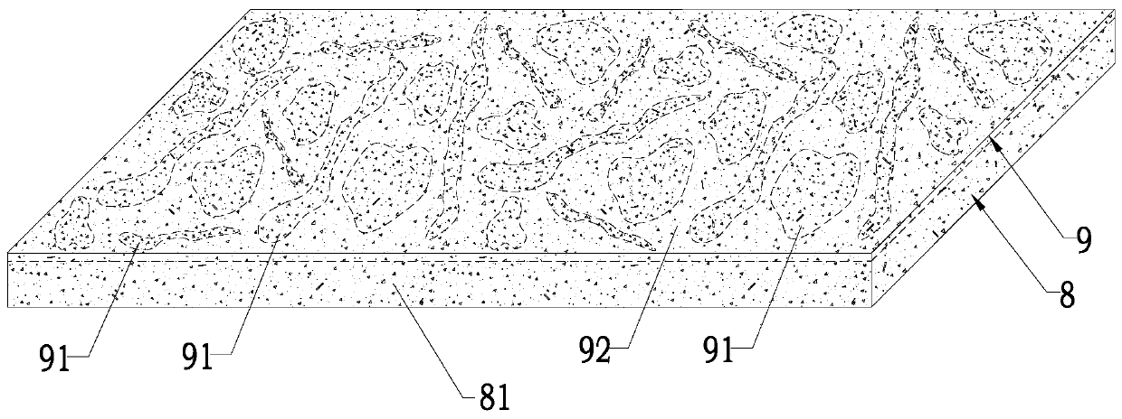 Porcelain plate containing green body texture and manufacturing method of porcelain plate