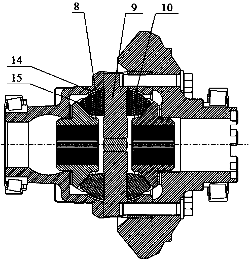 Lubricating structure of drive axle differential mechanism and drive axle differential mechanism assembly