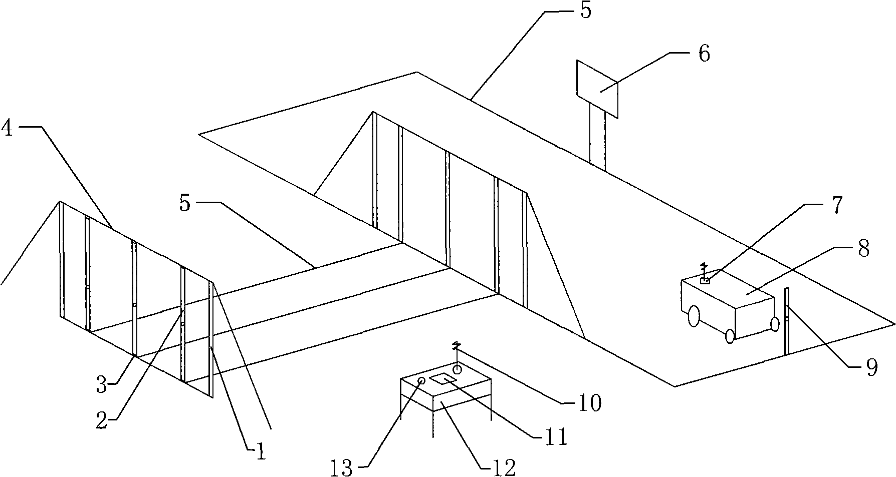 Assembly moving intelligent type driver stake-examination device