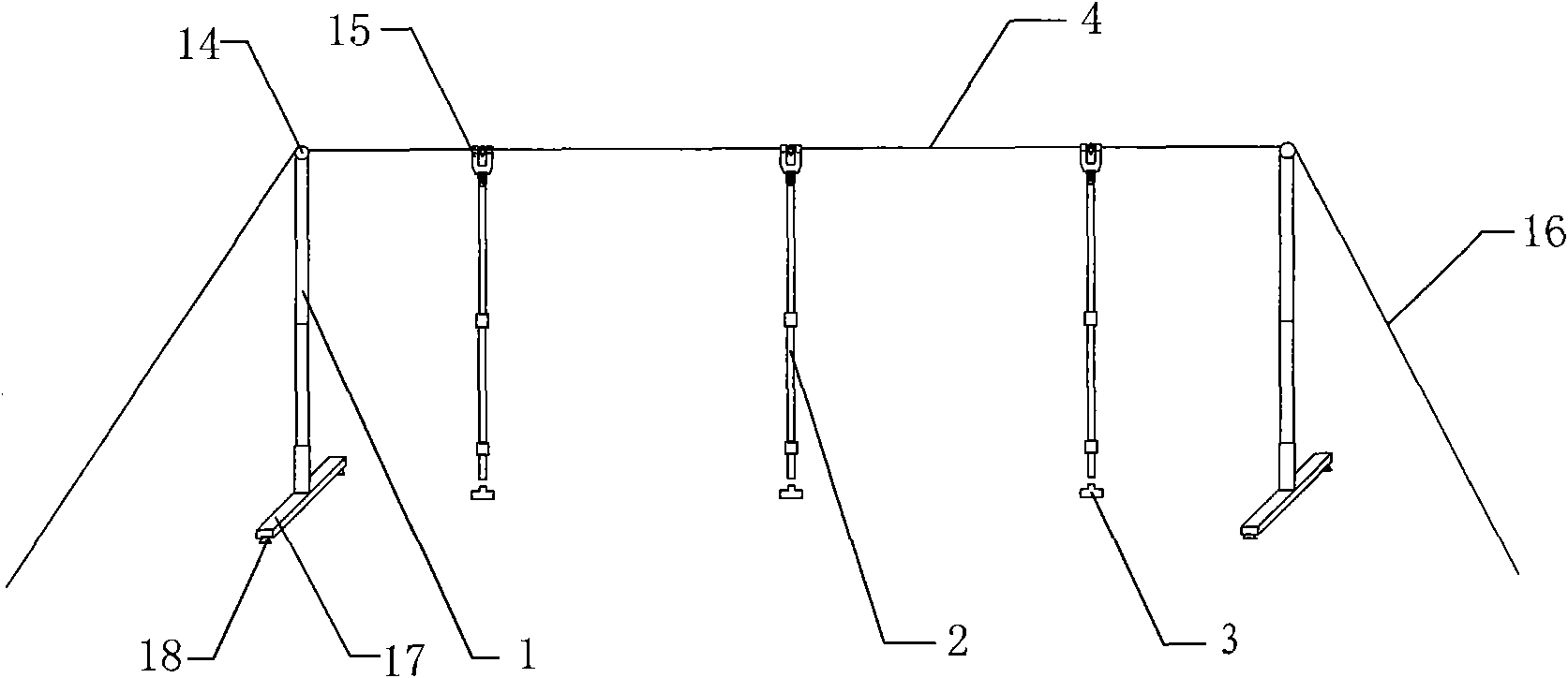 Assembly moving intelligent type driver stake-examination device