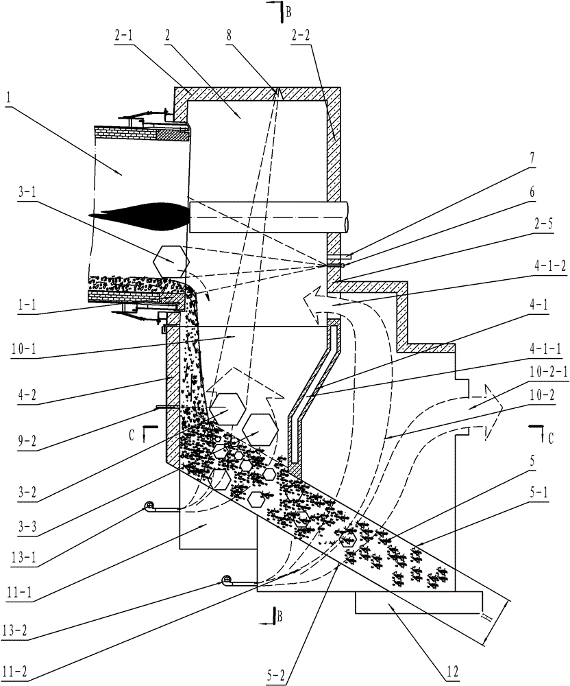 Sliding belt cooling machine