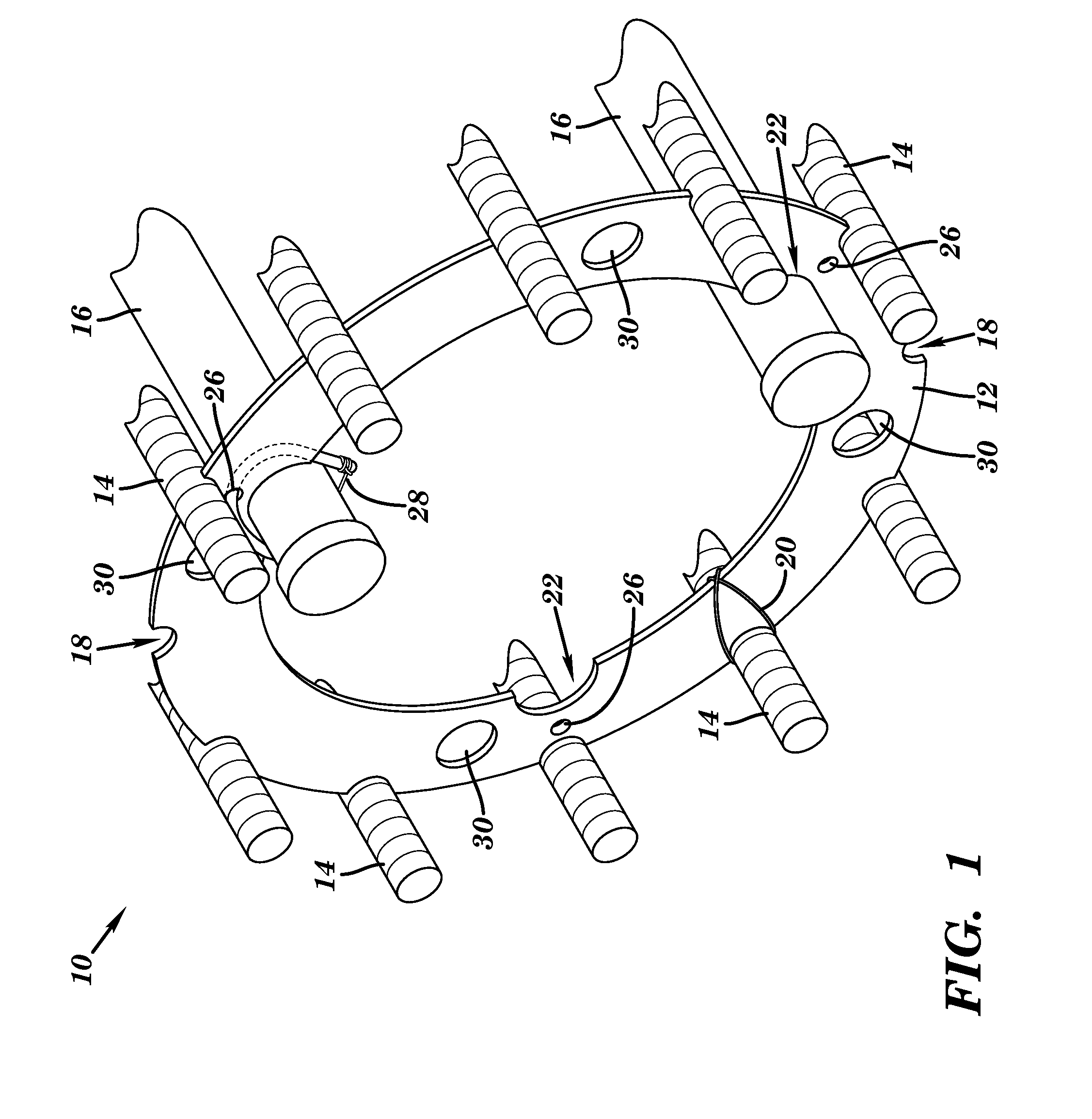 Rebar cage stiffener ring