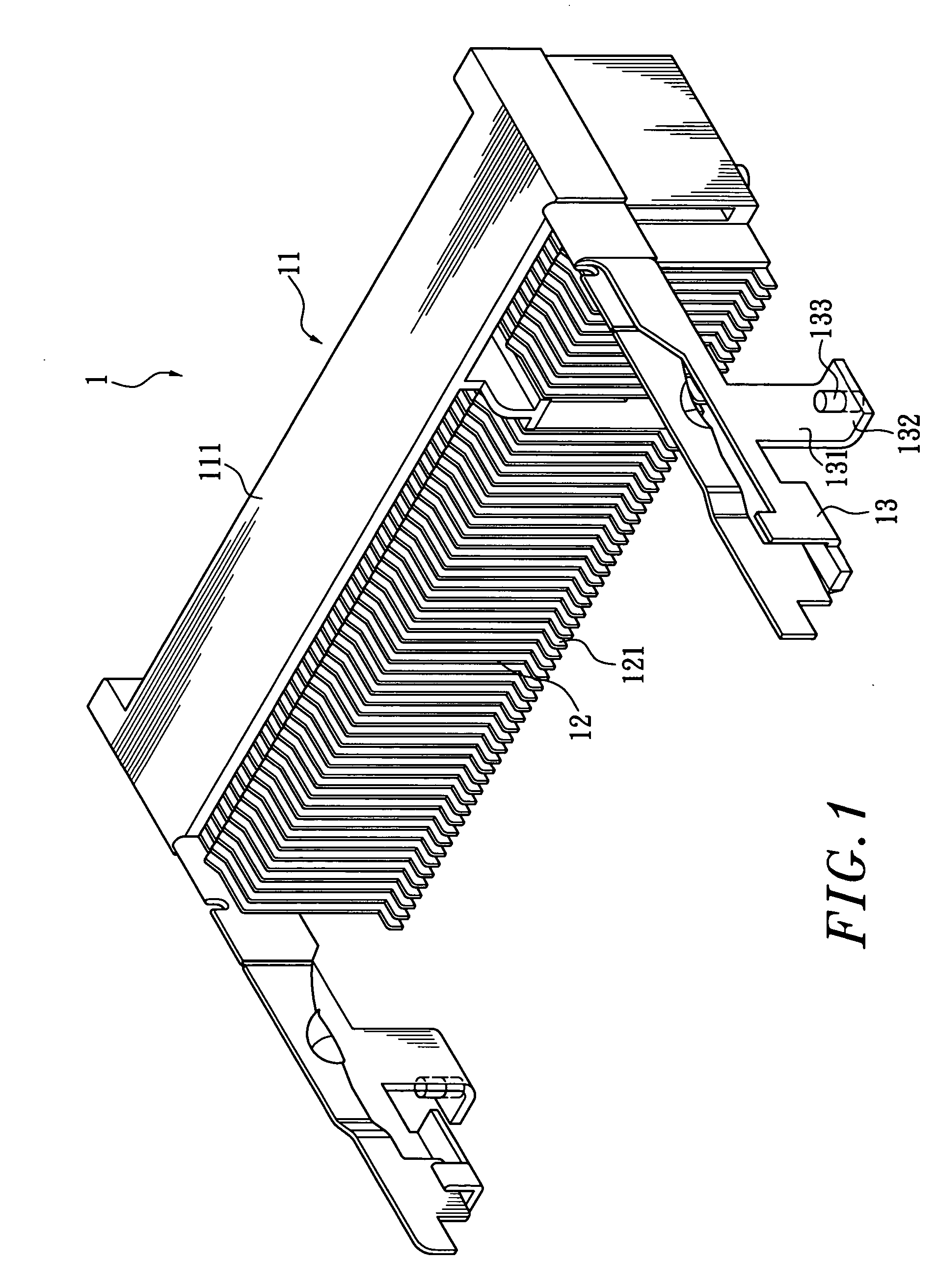 Electronic card connector