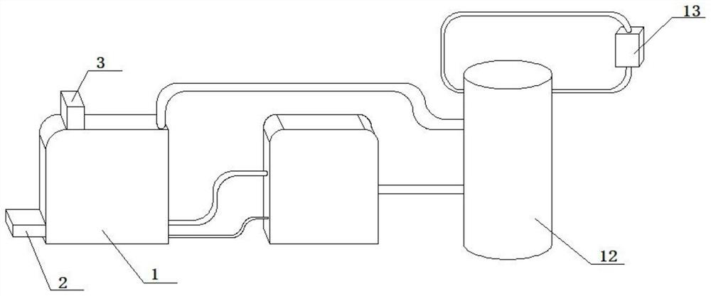 Electrolysis recovery device for copper-containing waste liquid of printed circuit board