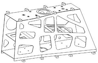 Large thin-wall frame type precision casting part clamping device and clamping method