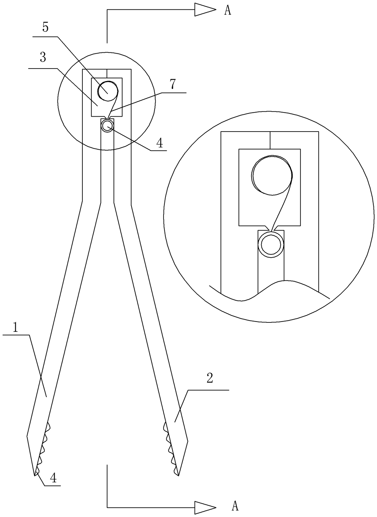 A kind of tweezers and its disinfection device