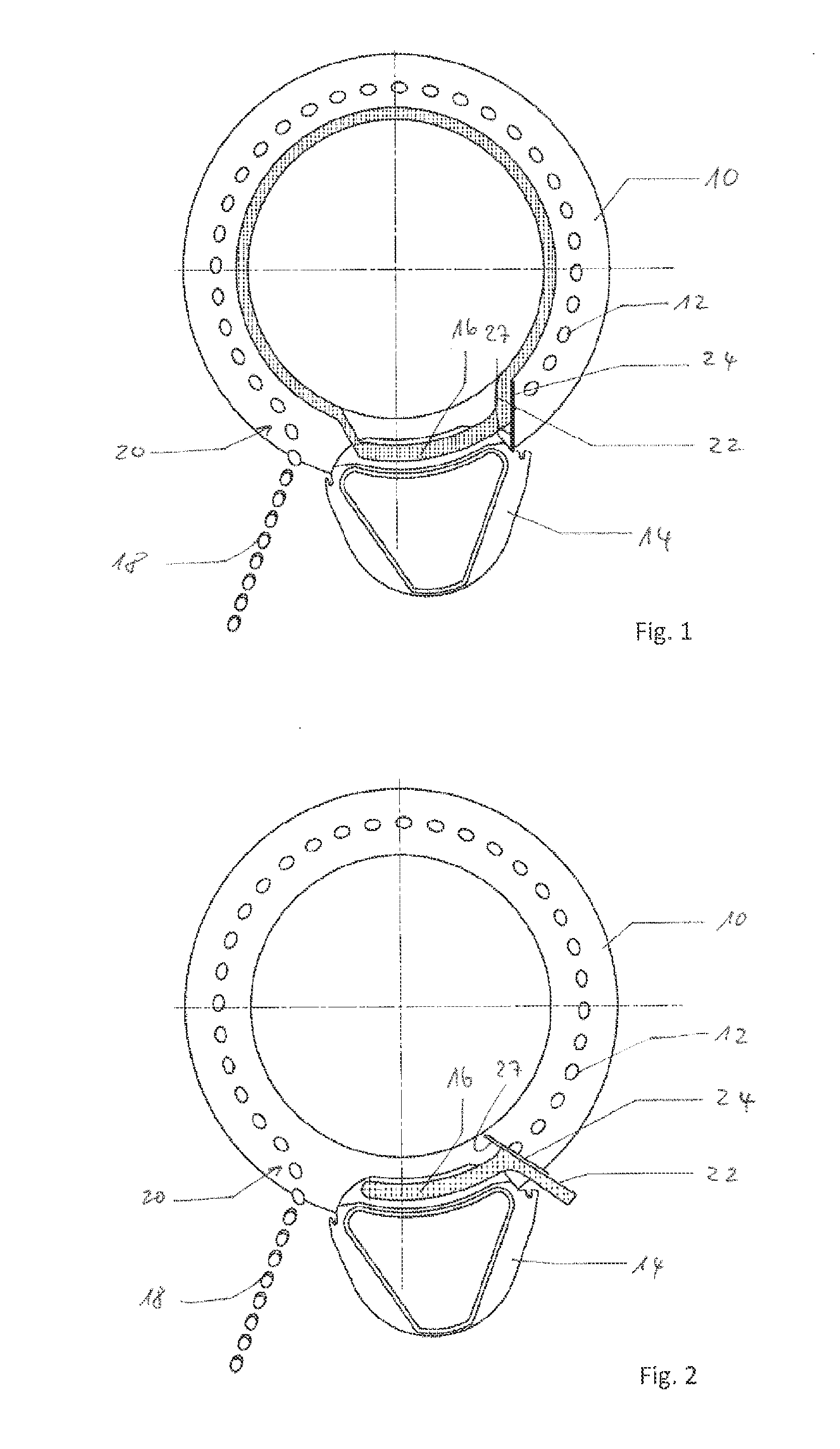 Scraping device for a rotary tablet press, as well as a rotor and rotary tablet press