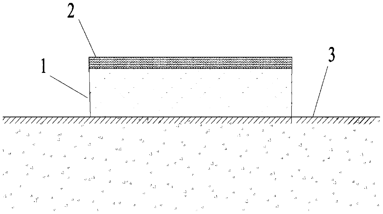 Factory and mine salt rock road and construction method thereof