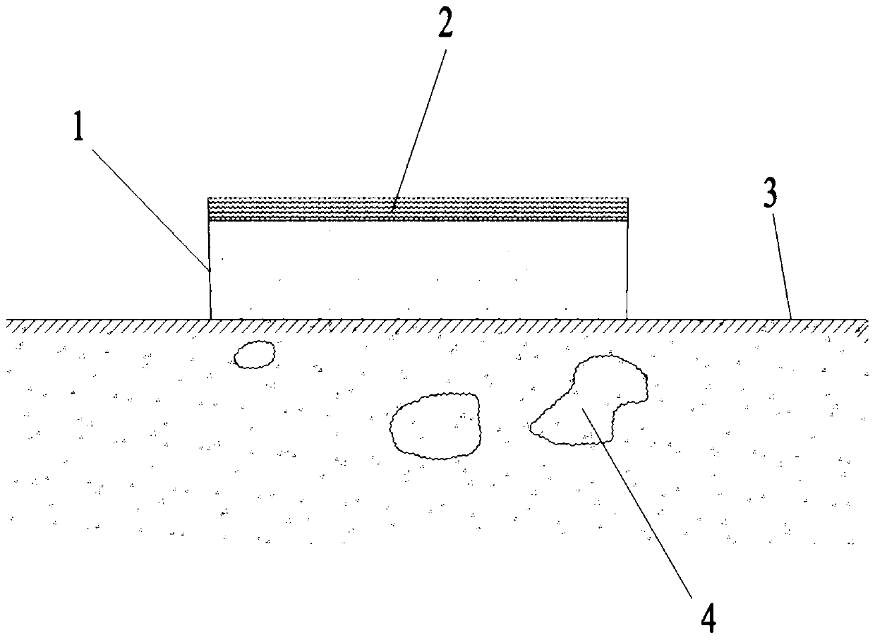 Factory and mine salt rock road and construction method thereof