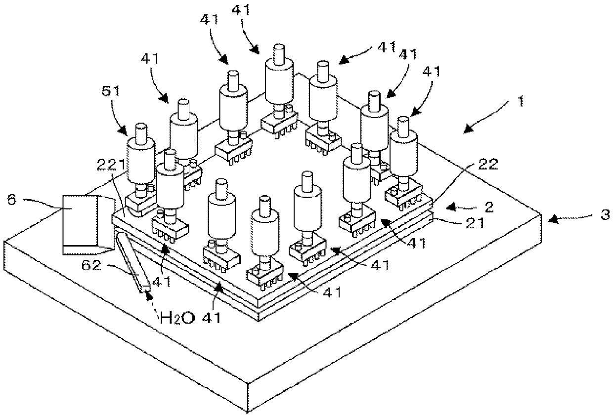 Substrate separation apparatus for stacked body