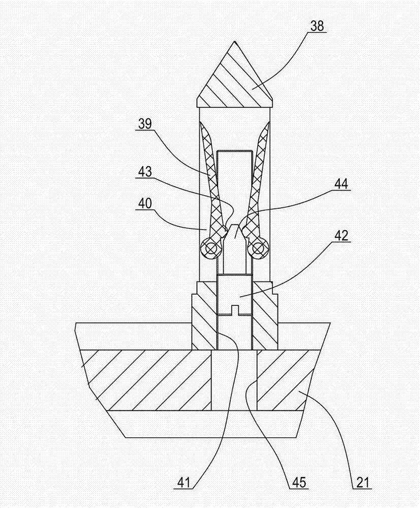 Seat route measuring device used for vehicle crash test